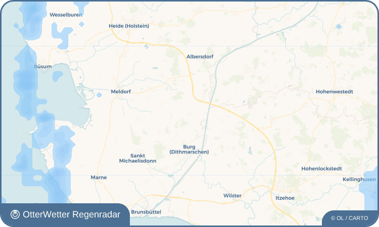Wetter-Widget-Vorschau mit Vorhersagedaten für Eggstedt