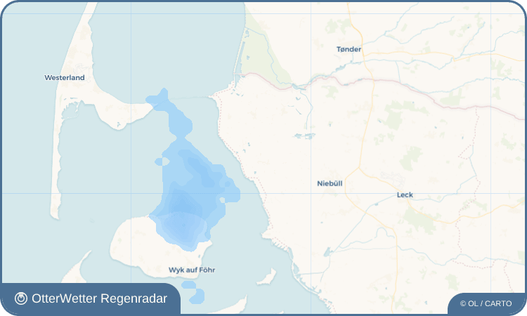 OtterWetter Regenradar-Widget Emmelsbüll-Horsbüll