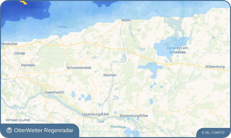 Wetter-Widget-Vorschau mit Vorhersagedaten für Fitzen