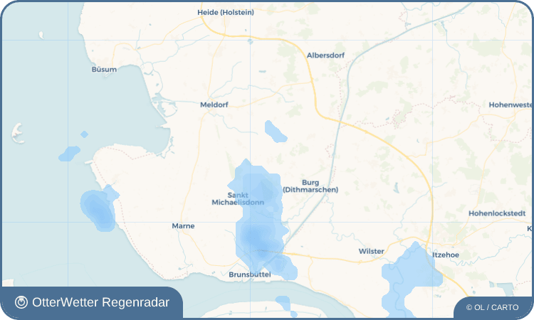 OtterWetter Regenradar-Widget Frestedt