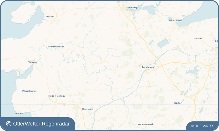 OtterWetter Regenradar-Widget Friedrichsholm