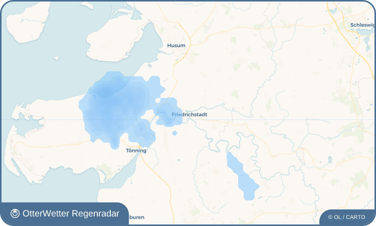 OtterWetter Regenradar-Widget Friedrichstadt