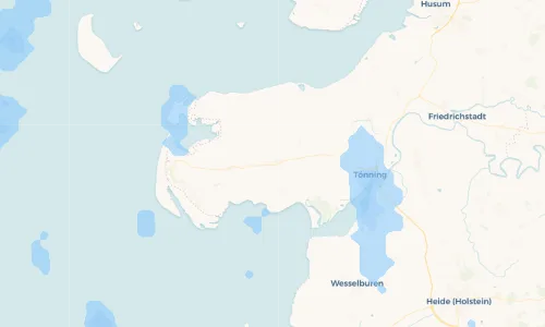 Regenradar Vorschaubild - Aktuelle Niederschläge in Garding und Umgebung