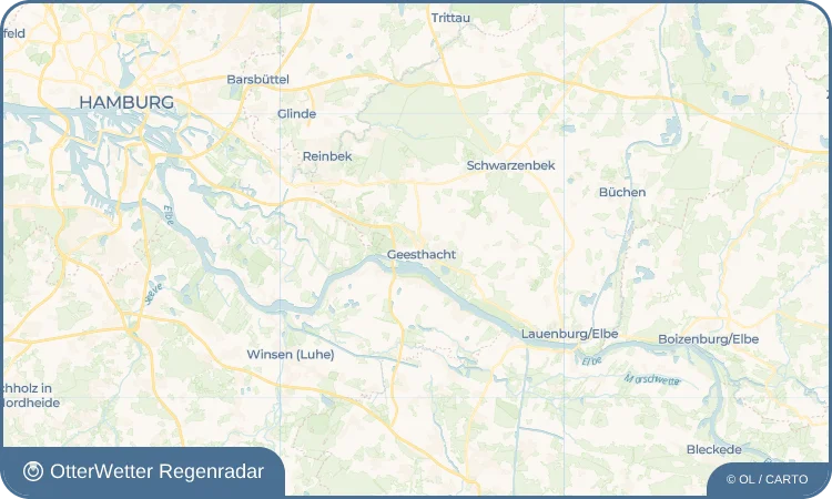 Wetter-Widget-Vorschau mit Vorhersagedaten für Geesthacht