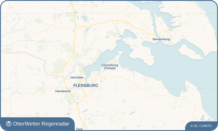 OtterWetter Regenradar-Widget Glücksburg (Ostsee)