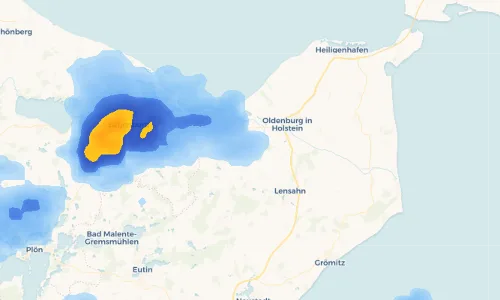 Regenradar Vorschaubild - Aktuelle Niederschläge in Grammdorf und Umgebung