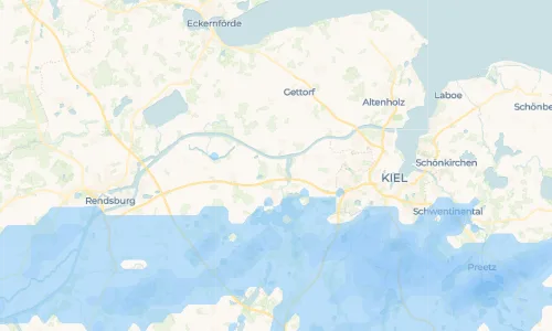 Regenradar-Vorschau: aktuelle Niederschläge in Groß Nordsee und Umgebung