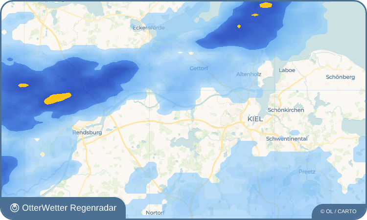 Wetter-Widget-Vorschau mit Vorhersagedaten für Groß Nordsee