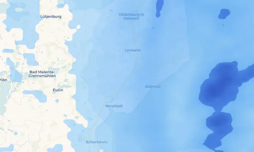 Regenradar Vorschaubild - Aktuelle Niederschläge in Groß Schlamin und Umgebung