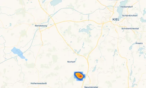 Regenradar Vorschaubild - Aktuelle Niederschläge in Groß Vollstedt und Umgebung