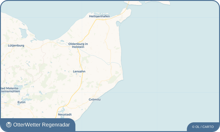 OtterWetter Regenradar-Widget Grube