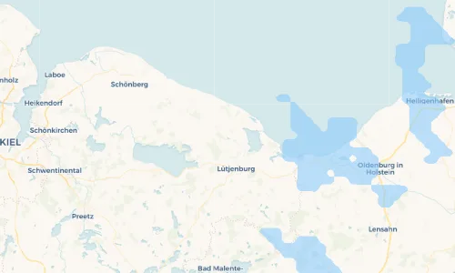 Regenradar Vorschaubild - Aktuelle Niederschläge in Gut Panker und Umgebung