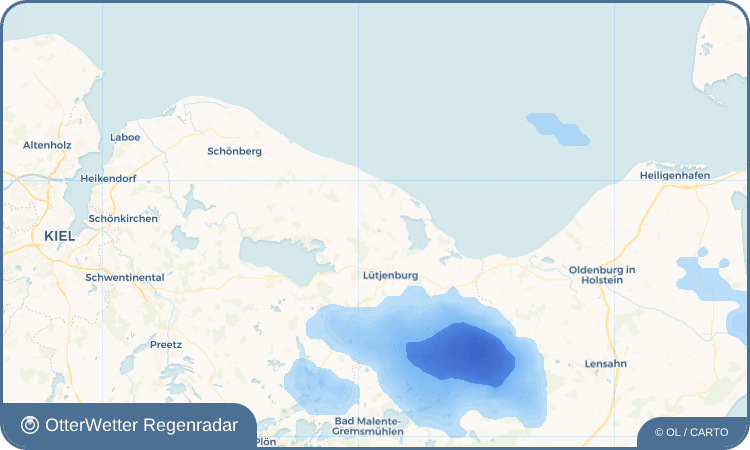 OtterWetter Regenradar-Widget Gut Panker