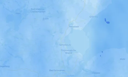 Regenradar-Vorschau: aktuelle Niederschläge in Haffkrug und Umgebung