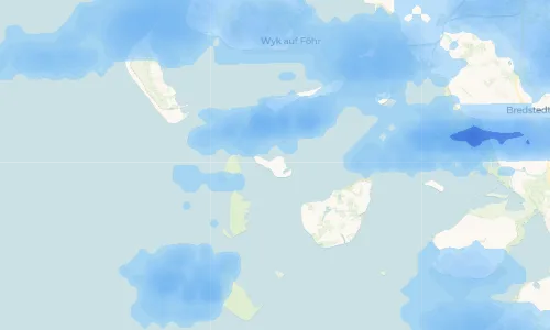 Regenradar Vorschaubild - Aktuelle Niederschläge in Hallig Hooge und Umgebung