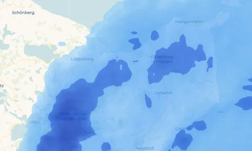 Regenradar Vorschaubild - Aktuelle Niederschläge in Hansühn und Umgebung