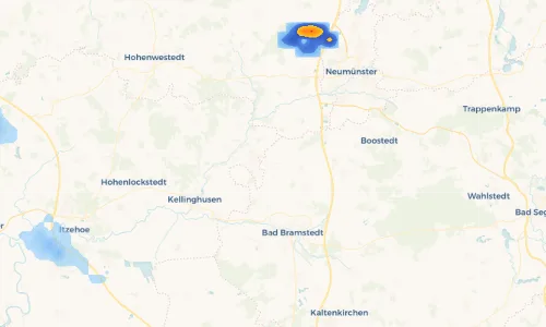 Regenradar Vorschaubild - Aktuelle Niederschläge in Hasenkrug und Umgebung
