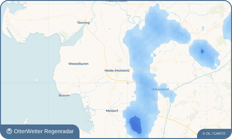 OtterWetter Regenradar-Widget Heide (Holstein)
