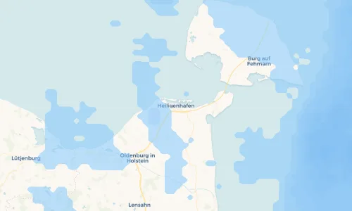 Regenradar Vorschaubild - Aktuelle Niederschläge in Heiligenhafen und Umgebung