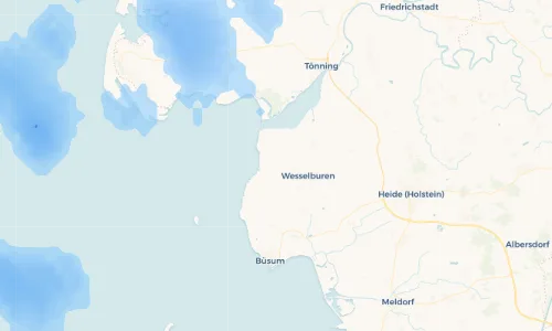 Regenradar Vorschaubild - Aktuelle Niederschläge in Hillgroven und Umgebung
