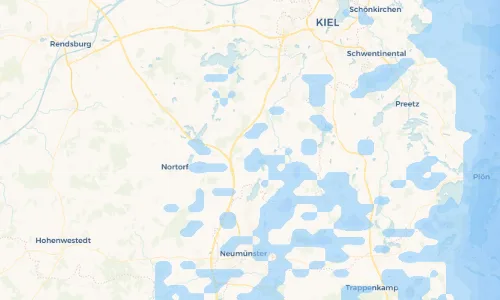 Regenradar Vorschaubild - Aktuelle Niederschläge in Hoffeld und Umgebung