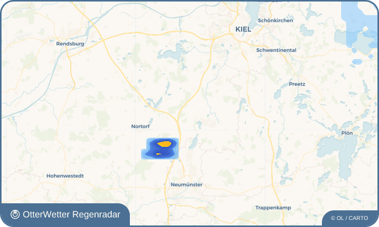 Wetter-Widget-Vorschau mit Vorhersagedaten für Hoffeld
