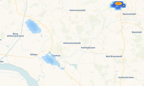 Regenradar Vorschaubild - Aktuelle Niederschläge in Hohenlockstedt und Umgebung