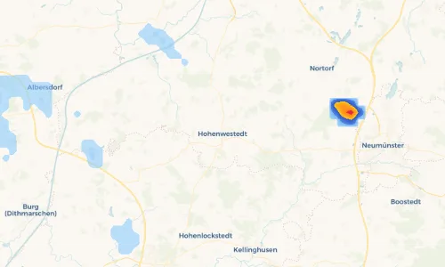 Regenradar Vorschaubild - Aktuelle Niederschläge in Hohenwestedt und Umgebung