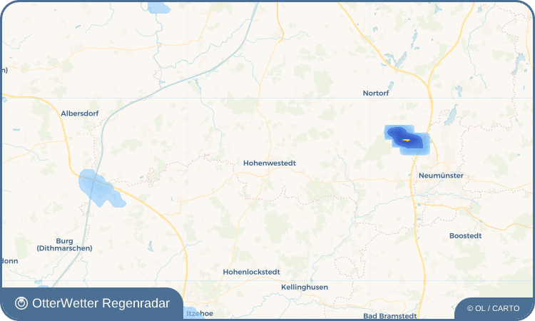 OtterWetter Regenradar-Widget Hohenwestedt