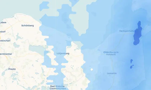 Regenradar Vorschaubild - Aktuelle Niederschläge in Hohwacht und Umgebung