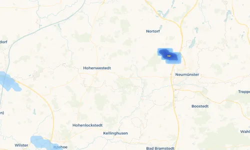 Regenradar Vorschaubild - Aktuelle Niederschläge in Homfeld und Umgebung