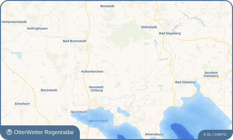 Wetter-Widget-Vorschau mit Vorhersagedaten für Hüttblek