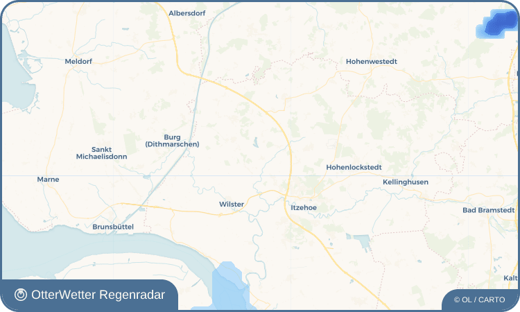 OtterWetter Regenradar-Widget Huje