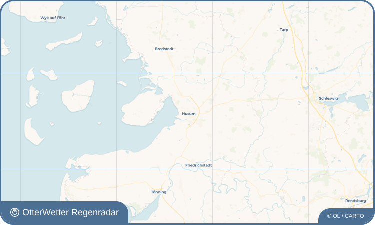 Widget-Vorschau für Husum Wetter-Widget-Vorschau mit Vorhersagedaten für Husum