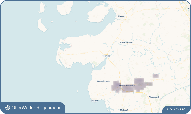 Widget-Vorschau für Kating Wetter-Widget-Vorschau mit Vorhersagedaten für Kating