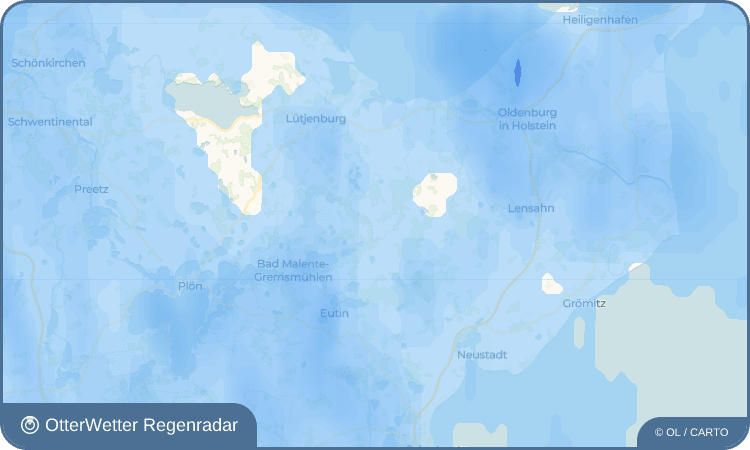 OtterWetter Regenradar-Widget Kirchnüchel