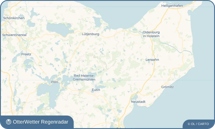 Widget-Vorschau für Kirchnüchel Wetter-Widget-Vorschau mit Vorhersagedaten für Kirchnüchel