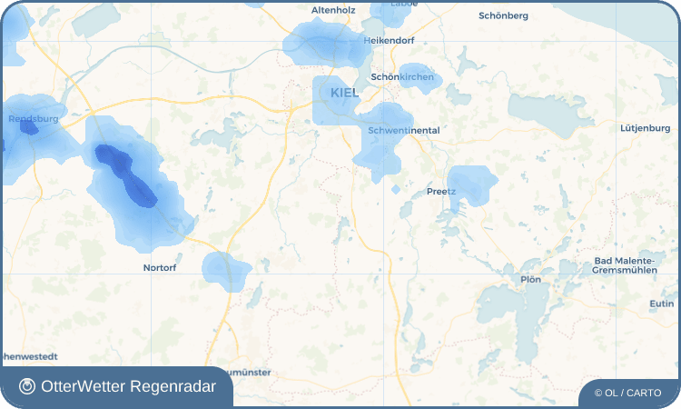 OtterWetter Regenradar-Widget Klein Barkau