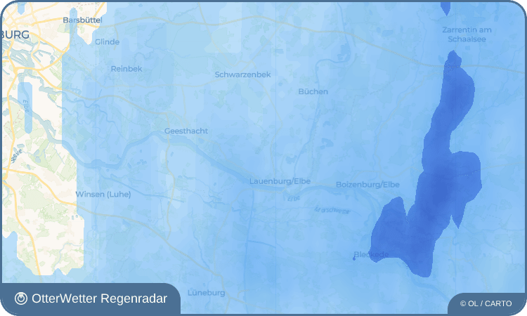 OtterWetter Regenradar-Widget Krüzen