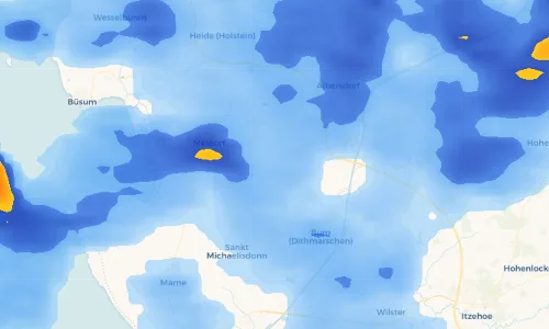 Regenradar Vorschaubild - Aktuelle Niederschläge in Krumstedt und Umgebung