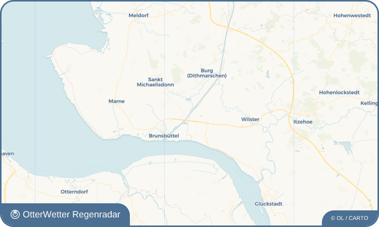OtterWetter Regenradar-Widget Kudensee