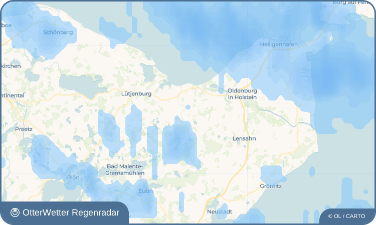 OtterWetter Regenradar-Widget Kükelühn