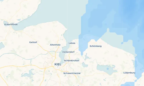 Regenradar Vorschaubild - Aktuelle Niederschläge in Laboe und Umgebung