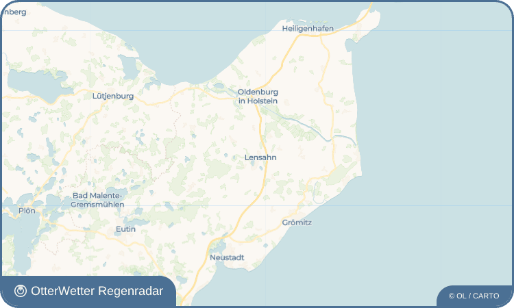 OtterWetter Regenradar-Widget Lensahn