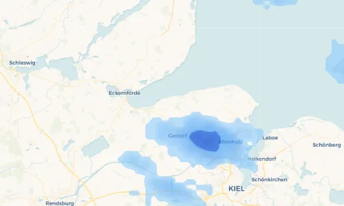 Regenradar Vorschaubild - Aktuelle Niederschläge in Lindhöft und Umgebung