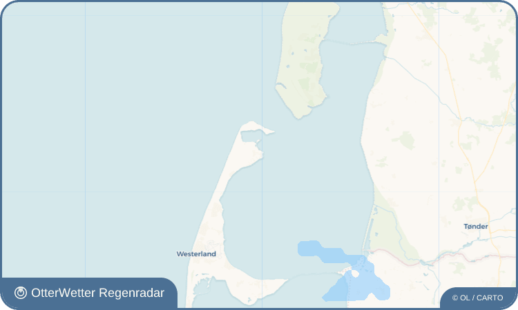 OtterWetter Regenradar-Widget List auf Sylt