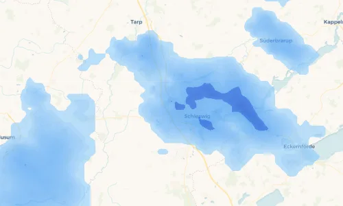 Regenradar Vorschaubild - Aktuelle Niederschläge in Lürschau und Umgebung