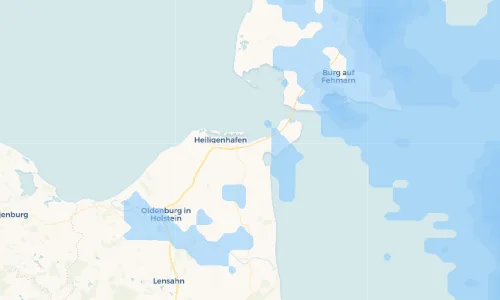 Regenradar Vorschaubild - Aktuelle Niederschläge in Lütjenbrode und Umgebung