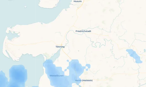 Regenradar Vorschaubild - Aktuelle Niederschläge in Lunden und Umgebung