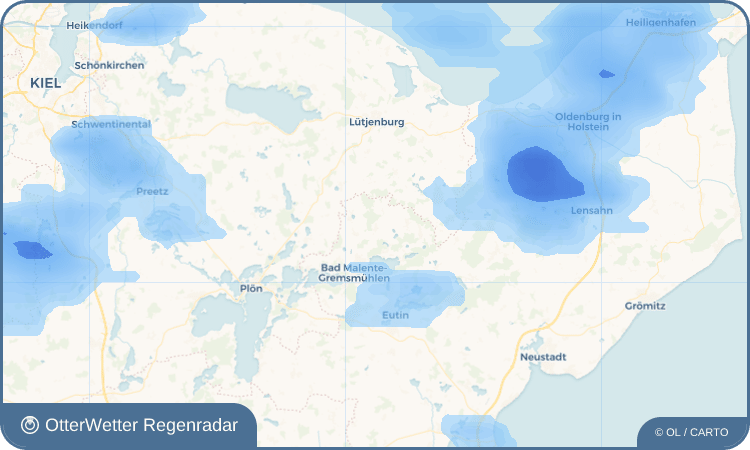 OtterWetter Regenradar-Widget Malkwitz